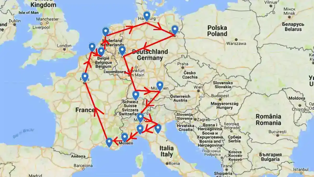 Avrupa Turu İçin En Uygun Rota Önerileri