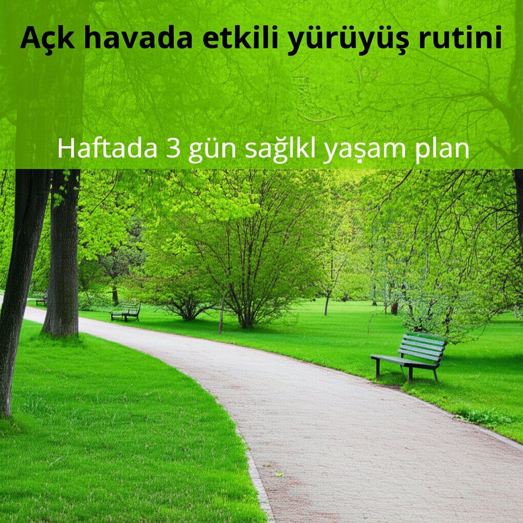 Haftada 3 Gün Açık Havada Etkili Yürüyüş Rutini: Sağlıklı Yaşam Planınız
