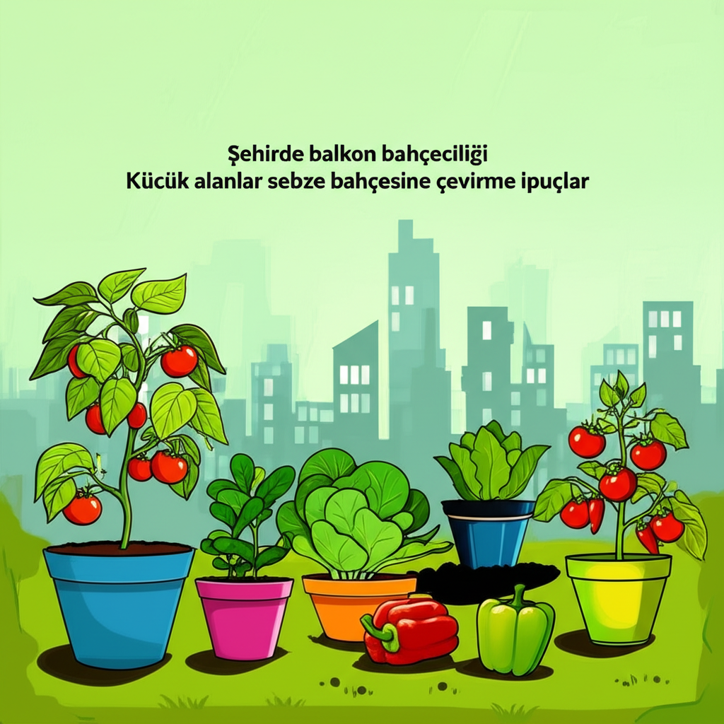 Şehirde Balkon Bahçeciliği: Küçük Alanlar Sebze Bahçesine Çevirme İpuçları