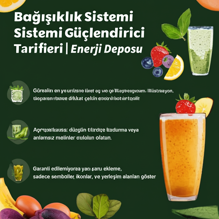 Çocuklar için bağışıklık güçlendirici smoothie tarifleri uygun mudur - Bağışıklık Sistemi Güçlendirici Smoothie Tarifleri Enerji...