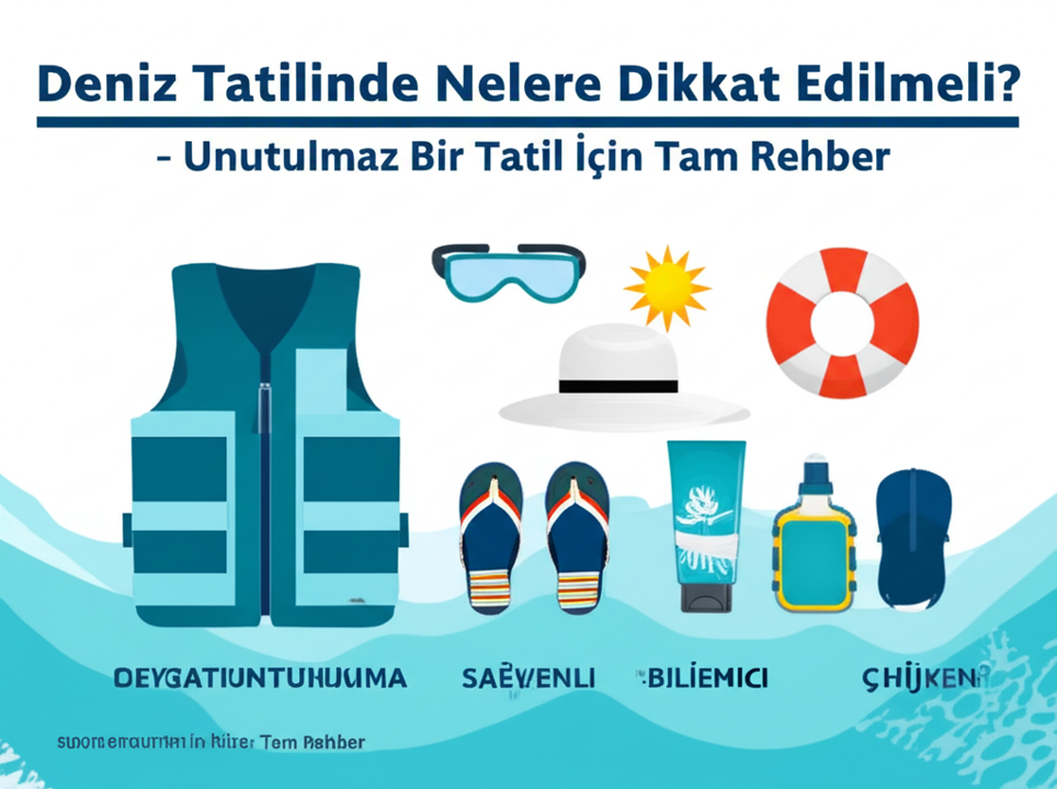 Deniz Tatili İpuçları Tablosu - Deniz Tatilinde Nelere Dikkat Edilmeli Unutulmaz Bir Tati...