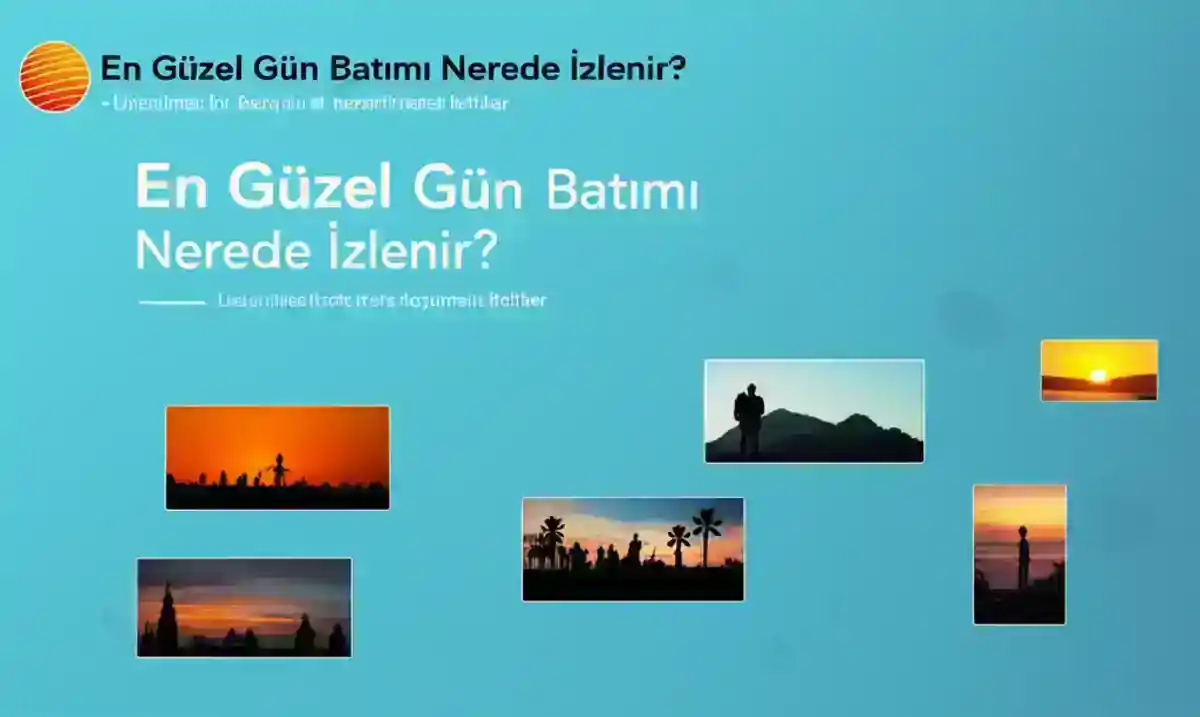 Türkiye deki Büyülü Gün Batımı Noktaları - En Güzel Gün Batımı Nerede İzlenir Unutulmaz Bir Deneyim ...