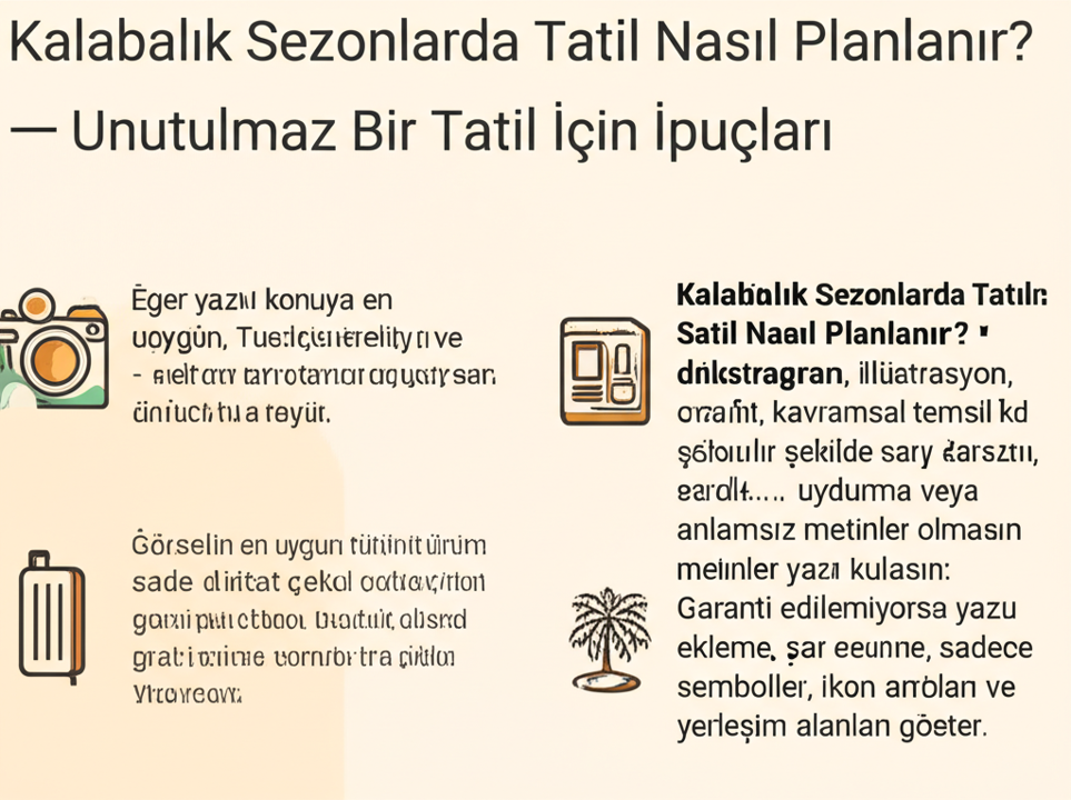 Kış Tatili Planlaması - Kalabalık Sezonlarda Tatil Nasıl Planlanır Unutulmaz Bir ...