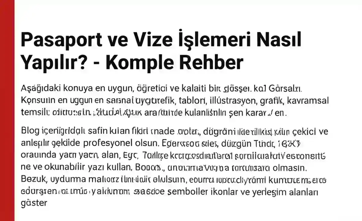 Vize Başvuru Süreci Ne Kadar Sürer - Pasaport ve Vize İşlemleri Nasıl Yapılır Komple Rehber
