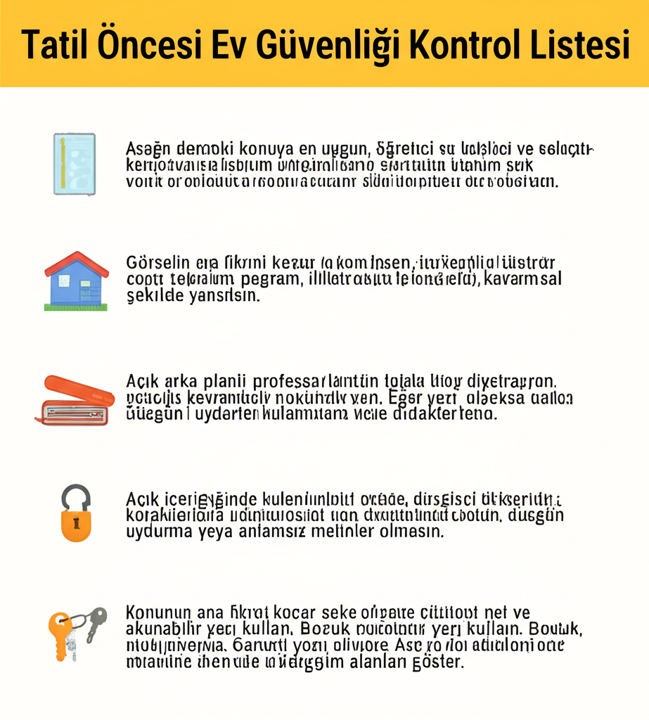 Komşumdan evimi kontrol etmesini istemek güvenli midir - Tatil Öncesi Ev Güvenliği Kontrol Listesi