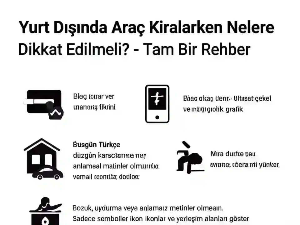 Araç Özellikleri ve Ekipmanlar İhtiyaçlarınızı Belirleyin - Yurt Dışında Araç Kiralarken Nelere Dikkat Edilmeli Tam B...